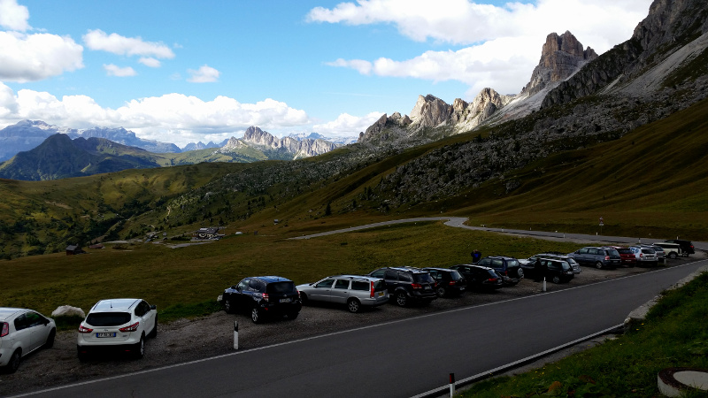 view from Passo di Giau