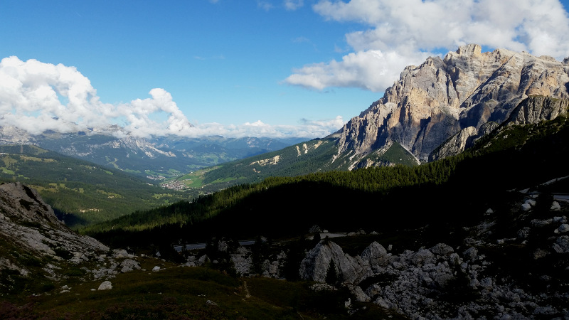 view from Passo Valparola