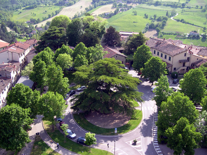 square and village buildings