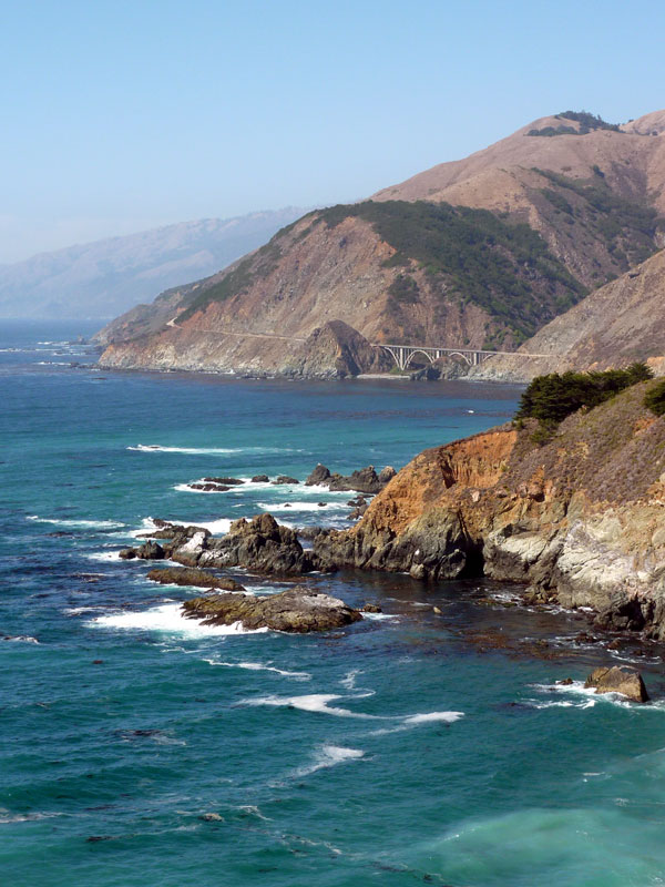 coastline along PCH