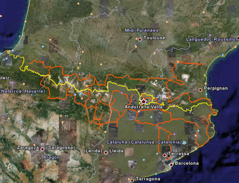 Pyrenees Mountains Tracks